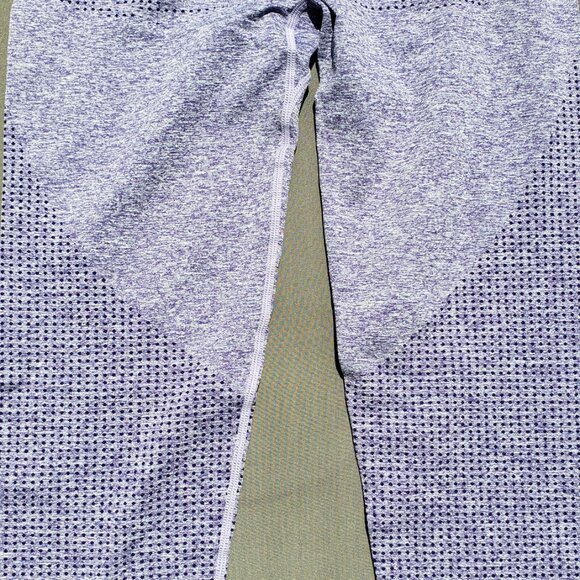 Seamless Leggings Smile Contour High Waist Workout Gym Yoga NWT Purple - Picture 10 of 10